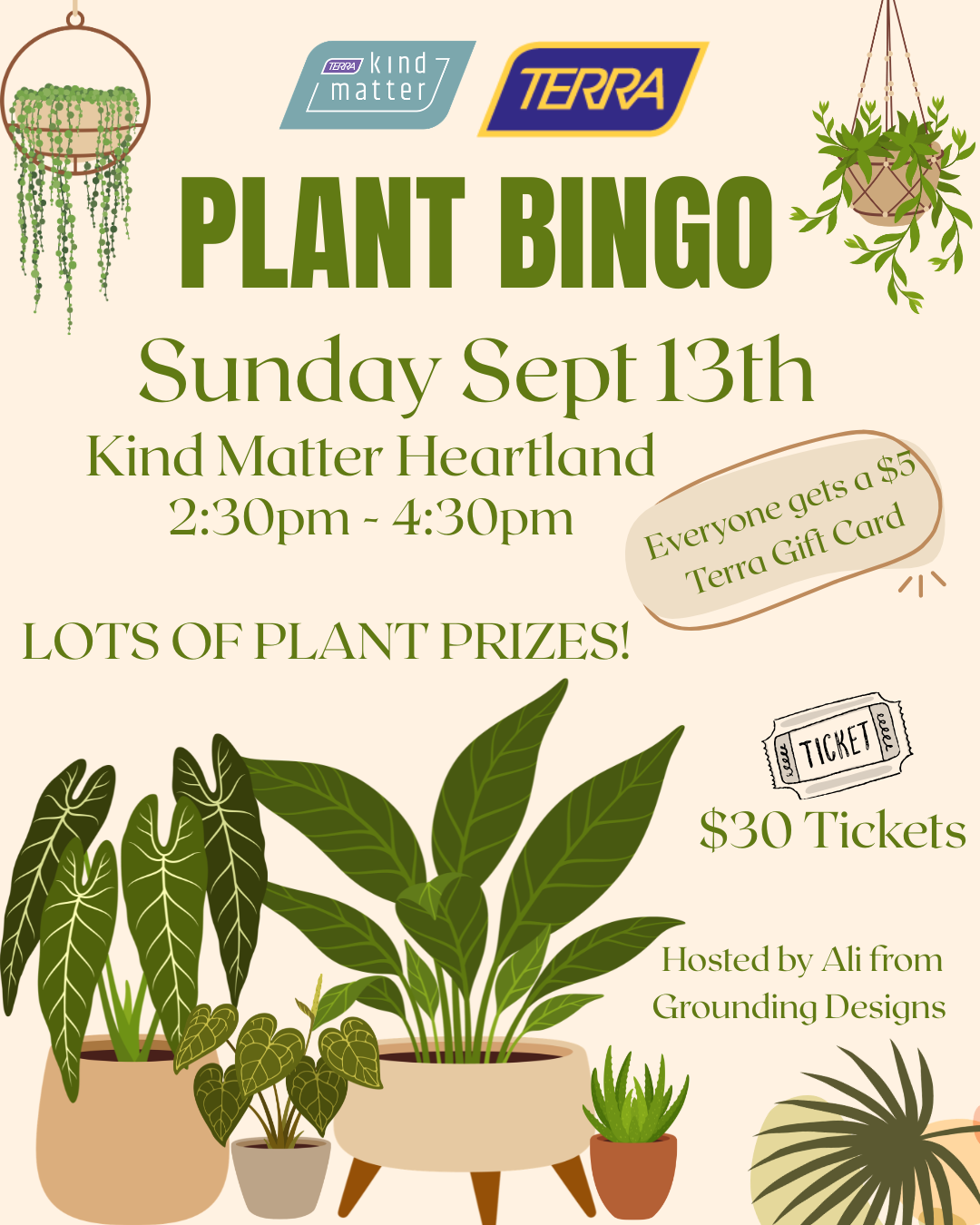 Plant Bingo at Kind Matter Heartland