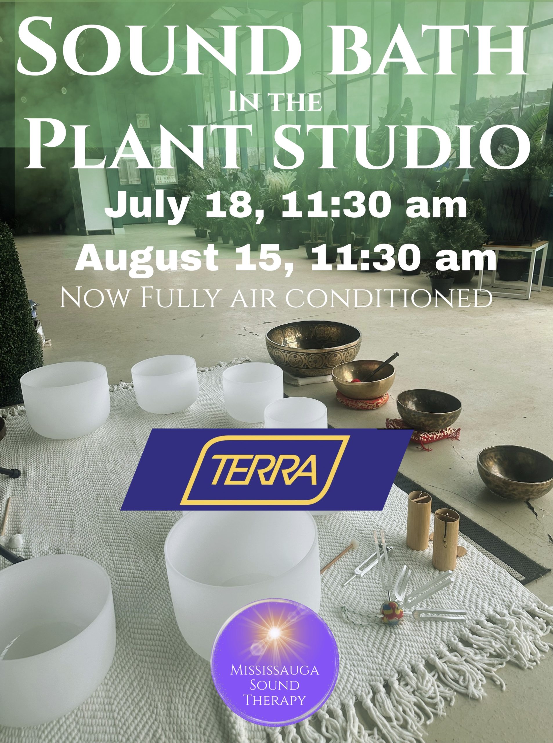 Sound Bath Therapy at TERRA Milton