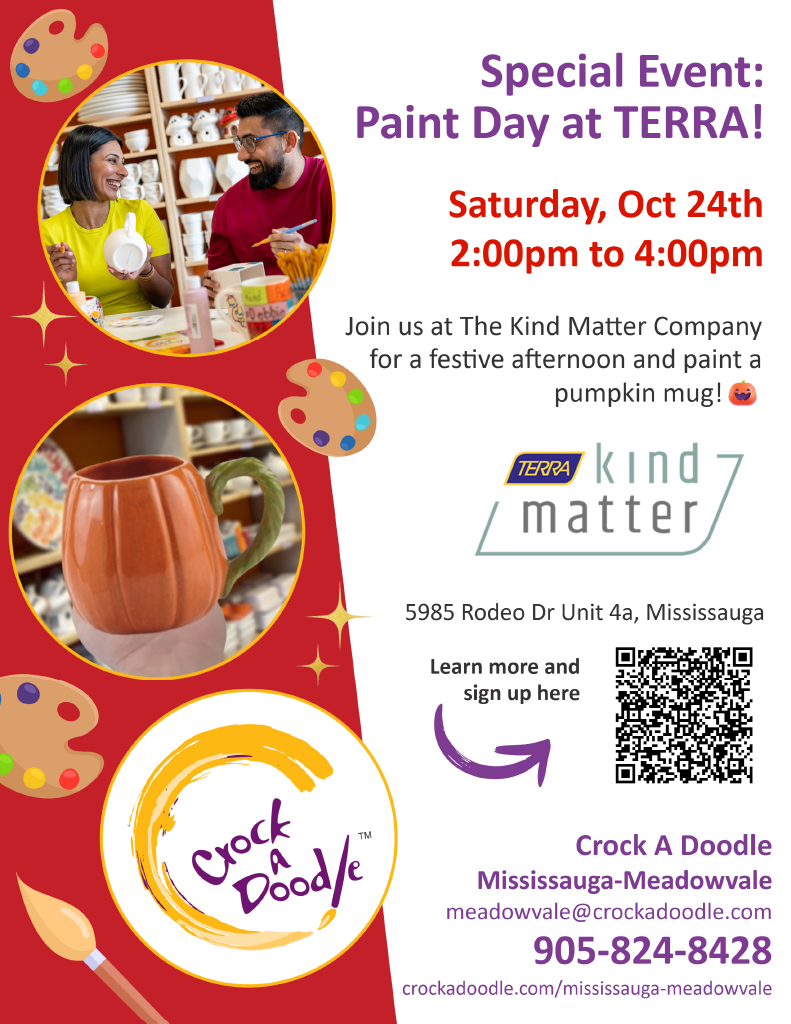 Halloween Paint Day at Kind Matter Heartland Hosted by Crock-a-Doodle