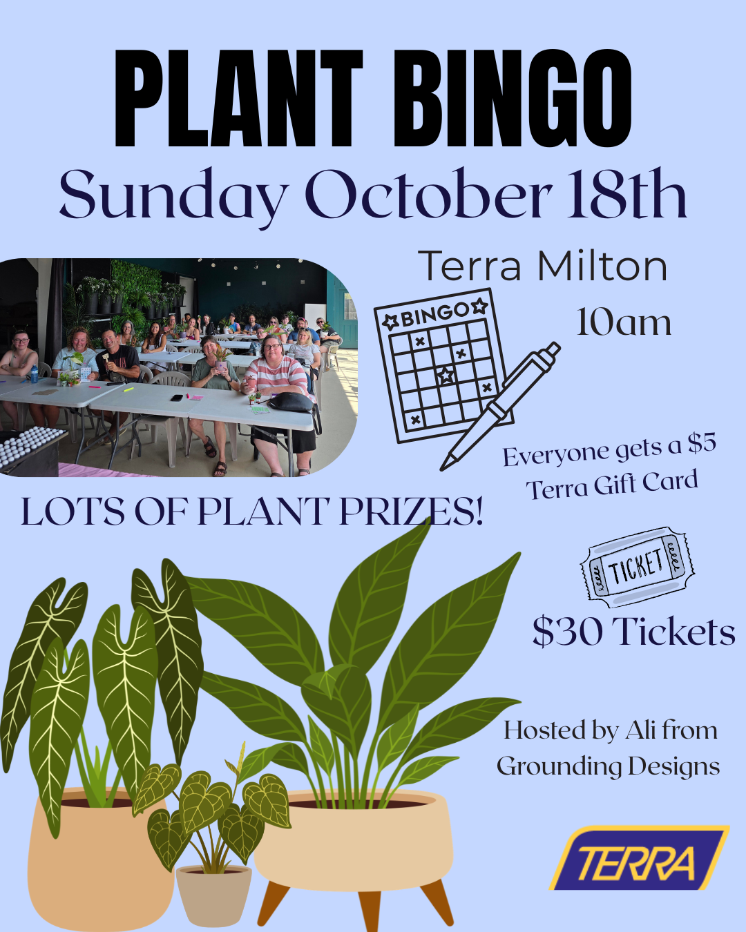 Plant Bingo at TERRA Milton